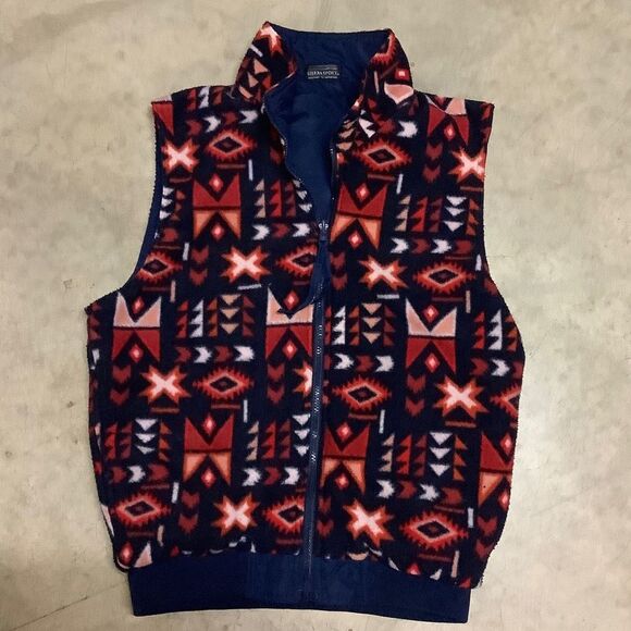 EUC Vintage Sierra Sport Reversible Vest Fleece Lined Full Zip - Picture 1 of 11